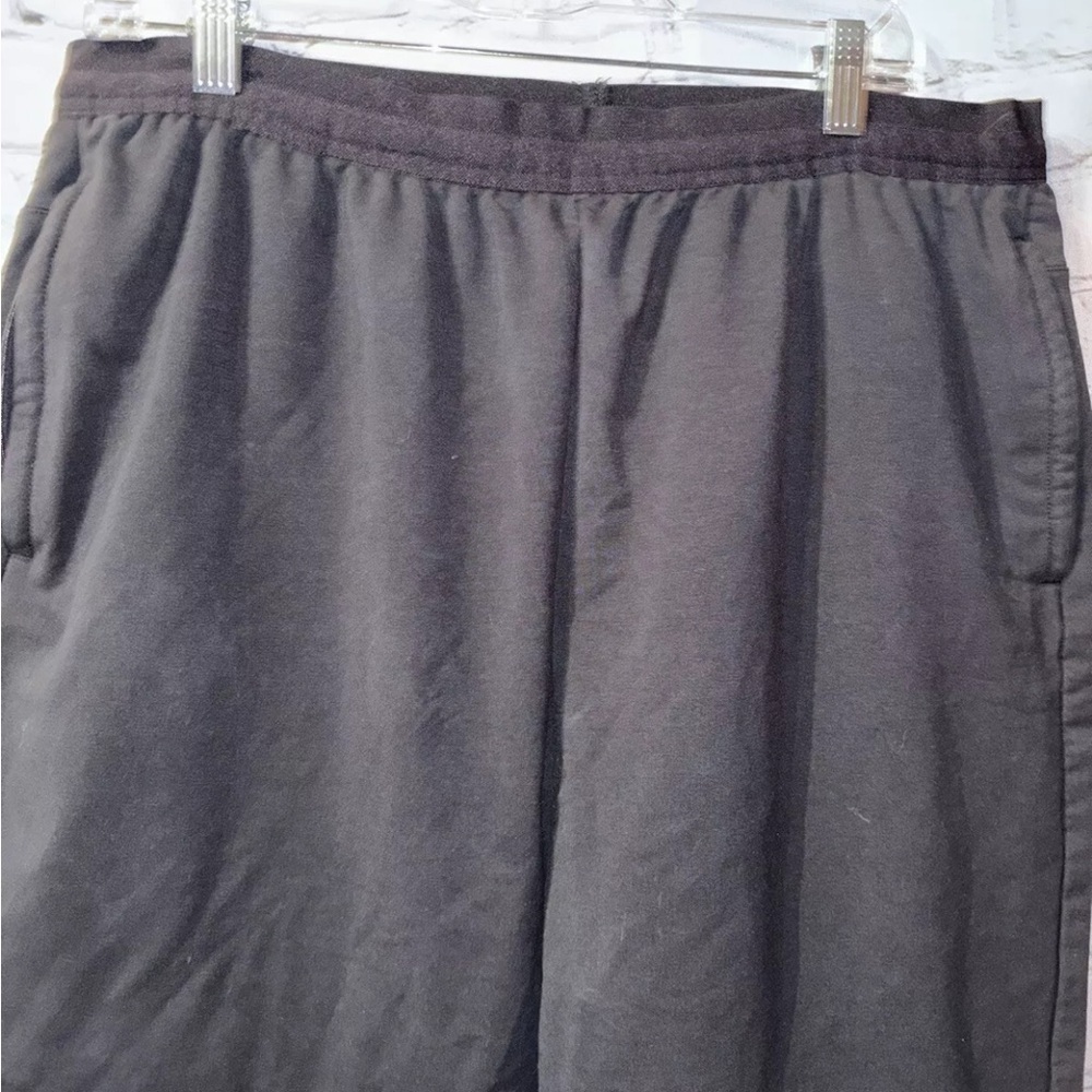Gymshark Womens Black Drawstring Waist Tapered Leg Pockets Joggers Pants Sz XXL - Picture 2 of 7